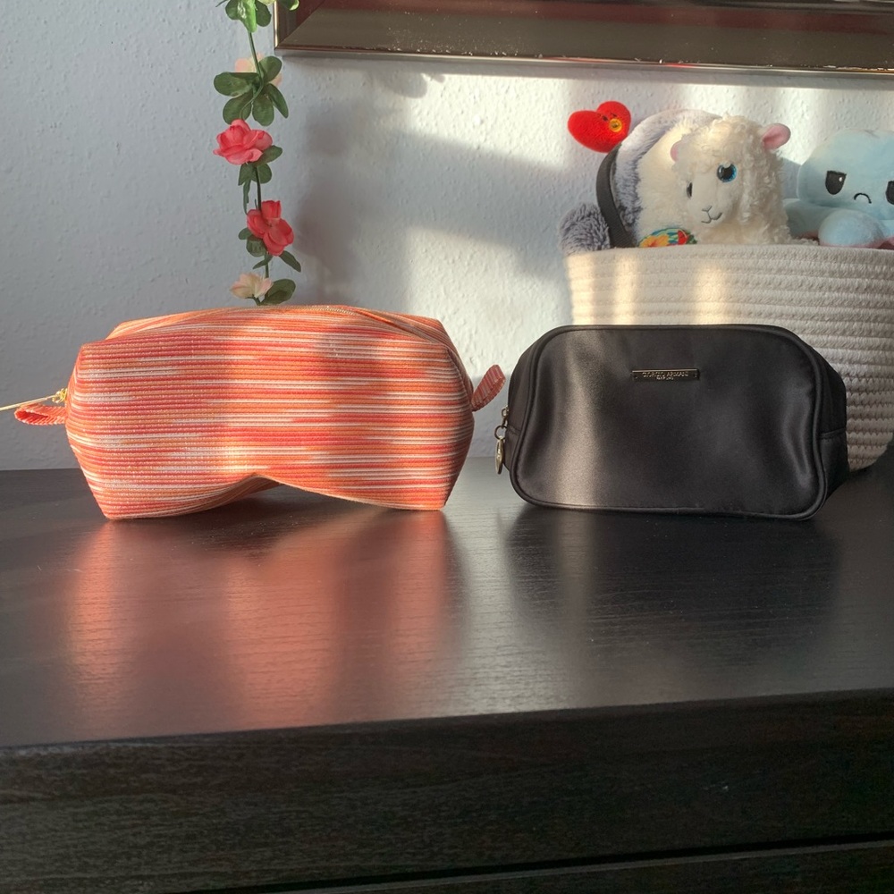 BUNDLE Giorgio Armani And Lancome Cosmetic Bag/ Parfums
